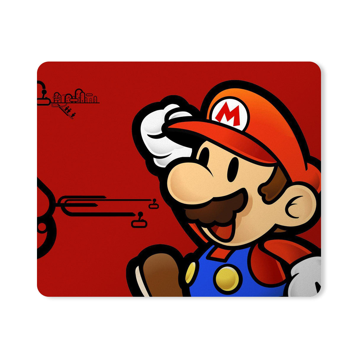 Cartoon Character Jumps Designer Printed Premium Mouse pad (9 in x 7.5 in)