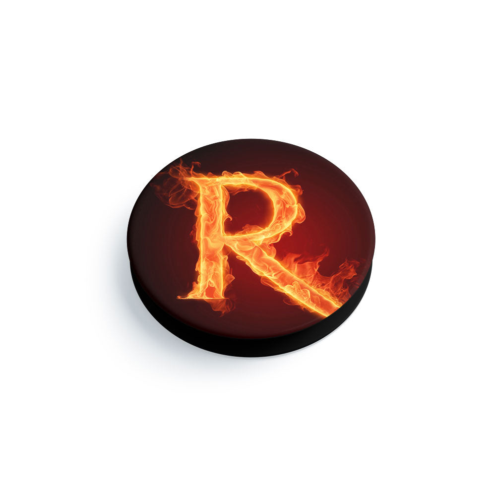 Fire Alphabet R Mobile Phone Handle