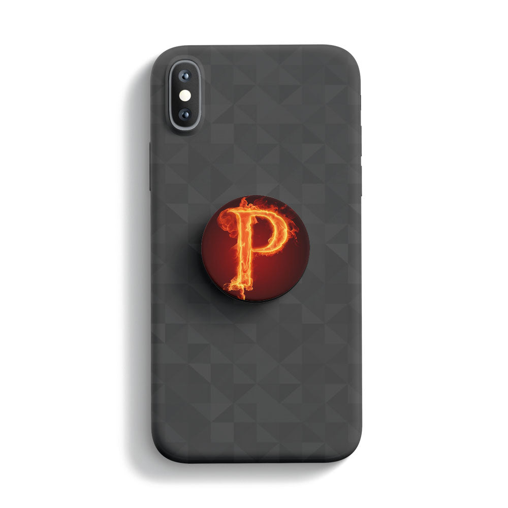 Fire Alphabet P Mobile Phone Handle