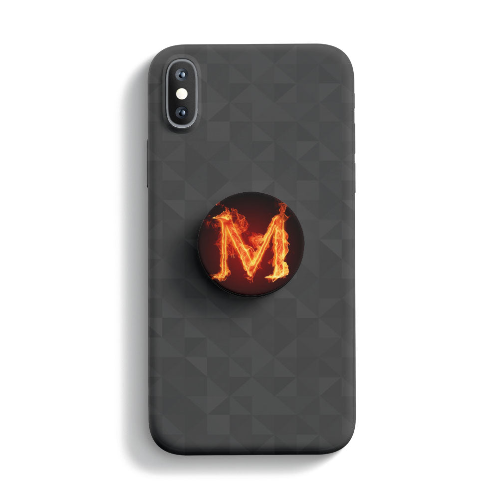 Fire Alphabet M Mobile Phone Handle