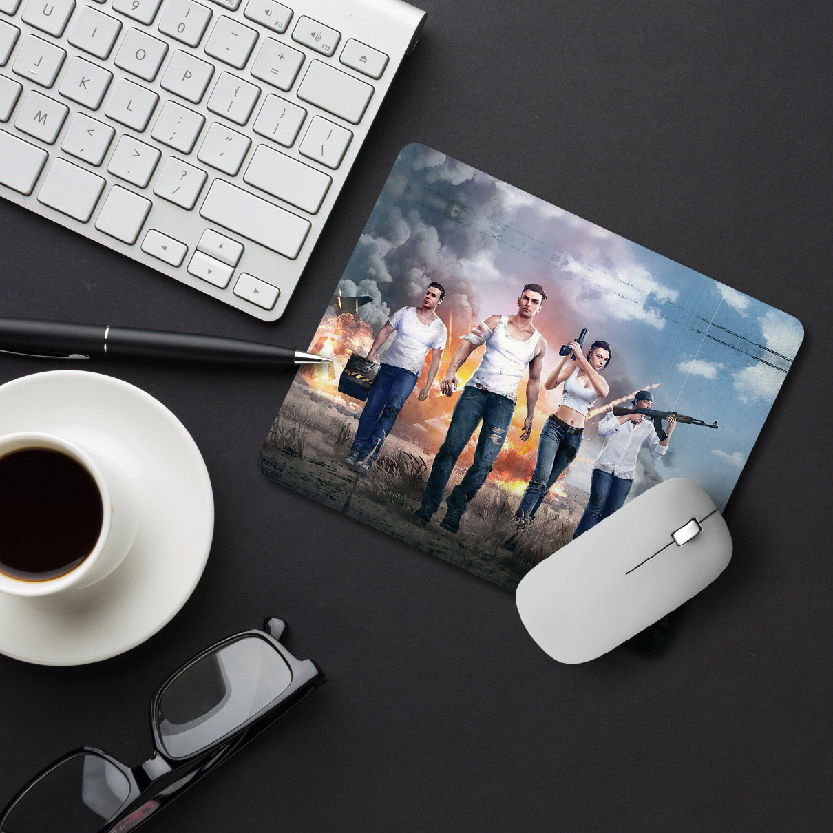 Freefire Gang Designer Printed Premium Mouse pad (9 in x 7.5 in)